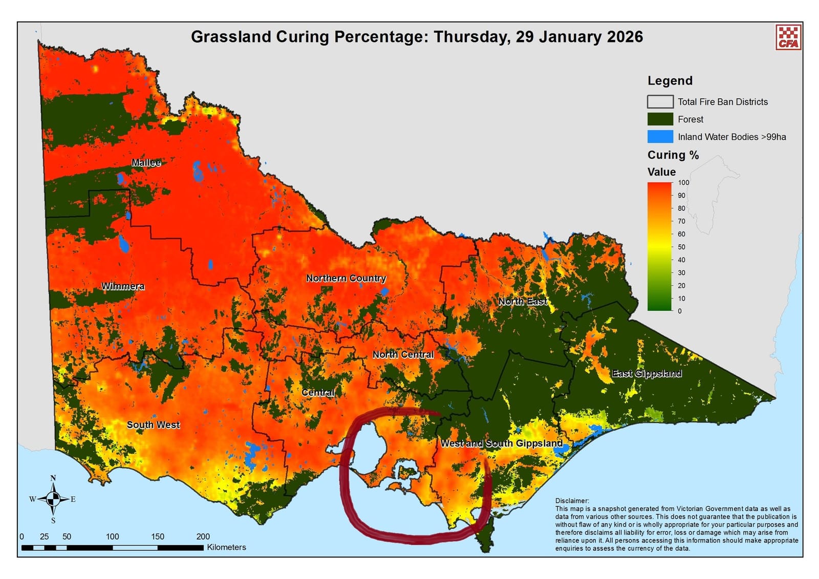 CFA warning: Grassfire risks increase across Prom Coast
