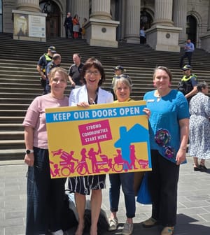 Rally calls for Neighbourhood House funding certainty